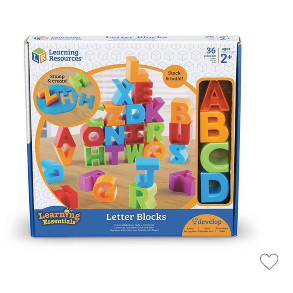 Learning Resources Colorful Letter Blocks